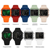 Square Dual Time Electronic Watch Waterproof - Inspirational Watches