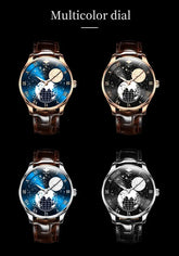 Moon Phase Starry Sky Japan Automatic Mechanical Wristwatch Inspirational Watches