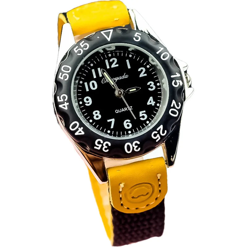 Colorful Number Kids watch Fabric Strap Inspirational Watches