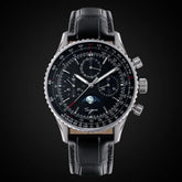 Moon phase Pilot Chronograph Mechanical Tianjin ST1908 Movement Inspirational Watches