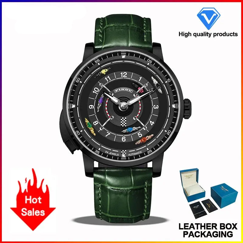 Horse Gambling Full Automatic Mechanical Inspirational Watches