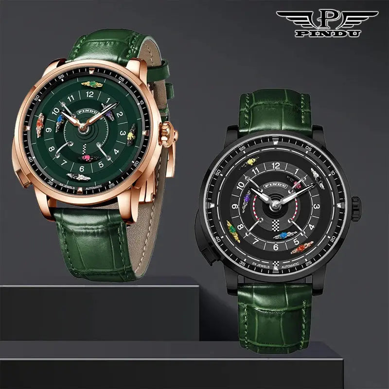 Horse Gambling Full Automatic Mechanical Inspirational Watches