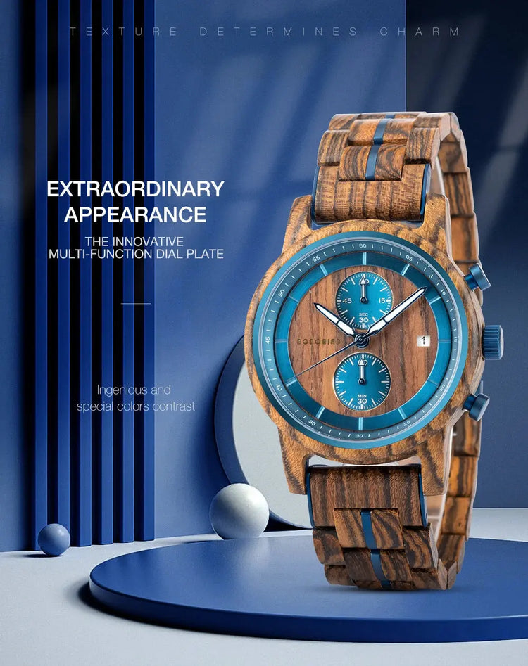 Vintage Wooden Watch for Men – Luxury Original Wristwatch with Premium Design - Inspirational Watches