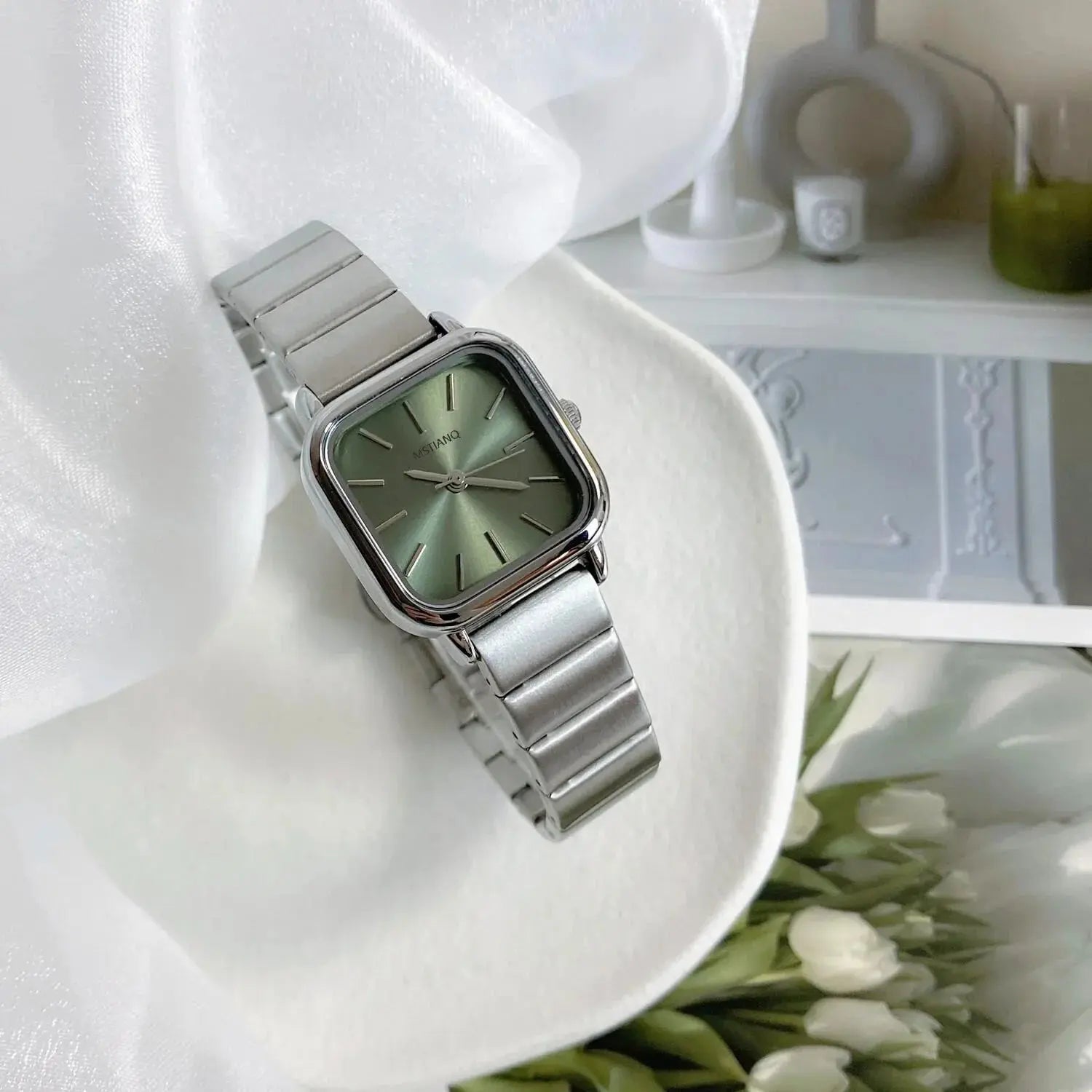 Luxury Women Stainless Steel Wristwatch