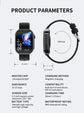 LIGE New 2.2-inch 3D Curved Screen Smart Watch With LED Light Thermometer Health Monitor Smartwatch BT Call Sports Fitness Watch Inspirational Watches