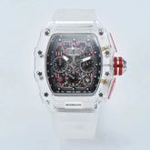 six-pin multi-functional running second engraving hollow quartz watch - Inspirational Watches