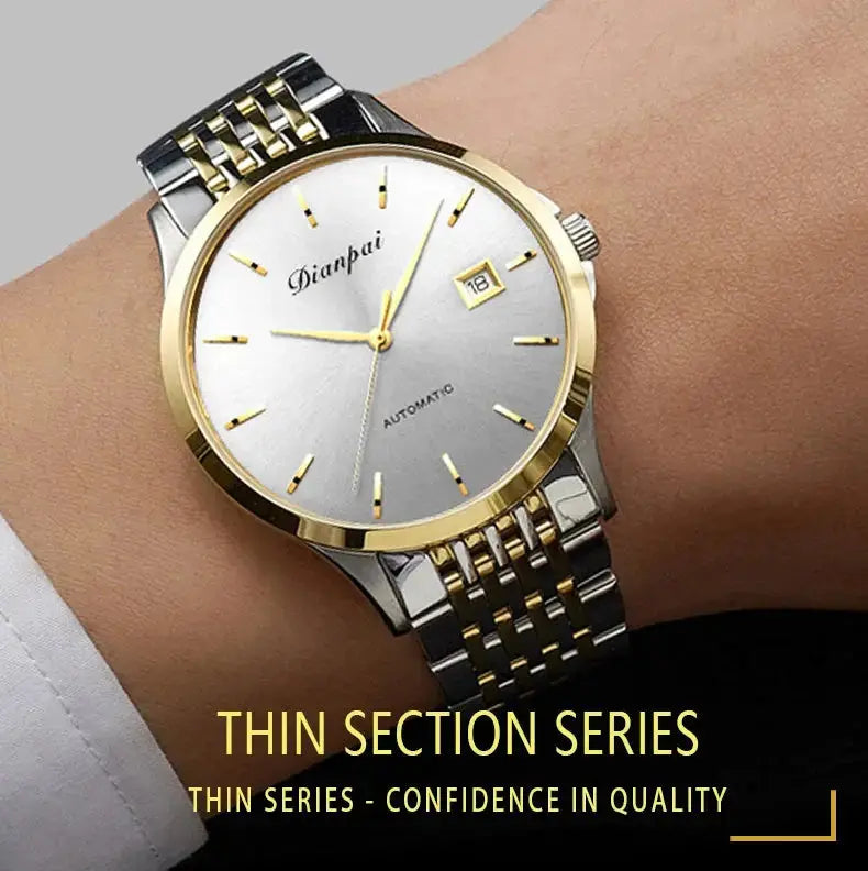 Automatic Mechanical Luxury Thin Edition with Calendar Watch Inspirational Watches