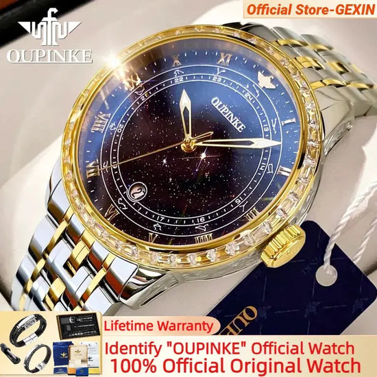 Original Automatic Watch for Men Luxury Japanese Diamond Luminous Inspirational Watches