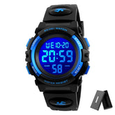 LED light Display Digital Alarm Clock 5Bar Waterproof Kids Sports Watch Inspirational Watches