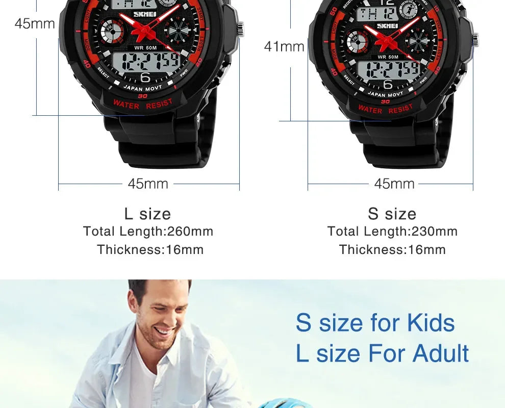 Shockproof Waterproof Electronic Watch Inspirational Watches