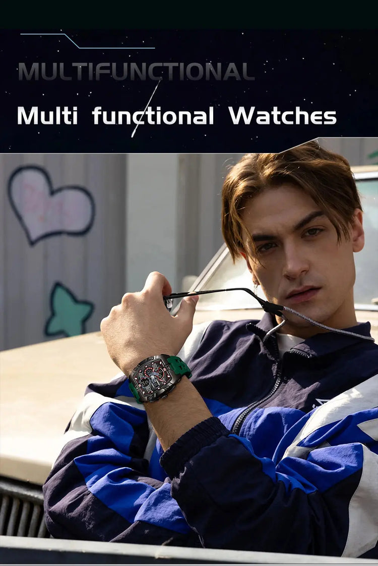 Fashion Chronograph Multi-function Electronic watch - Inspirational Watches