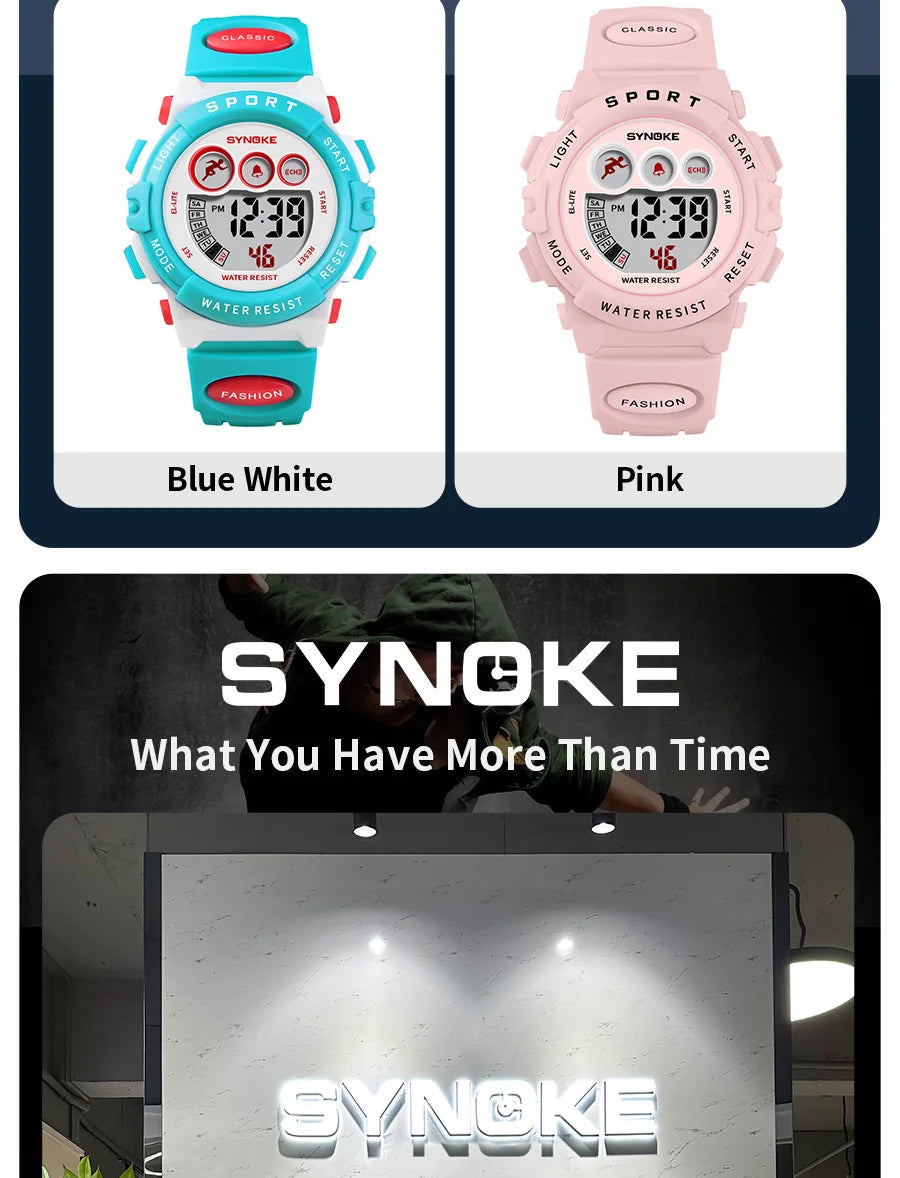 30M Waterproof Electronic Kids Sports Watch Inspirational Watches