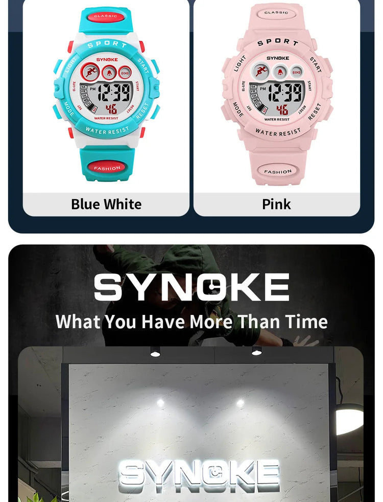 30M Waterproof Electronic Kids Sports Watch Inspirational Watches