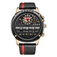 Luxury Mechanical Watch Unique Rotate Date Leather Strap Inspirational Watches
