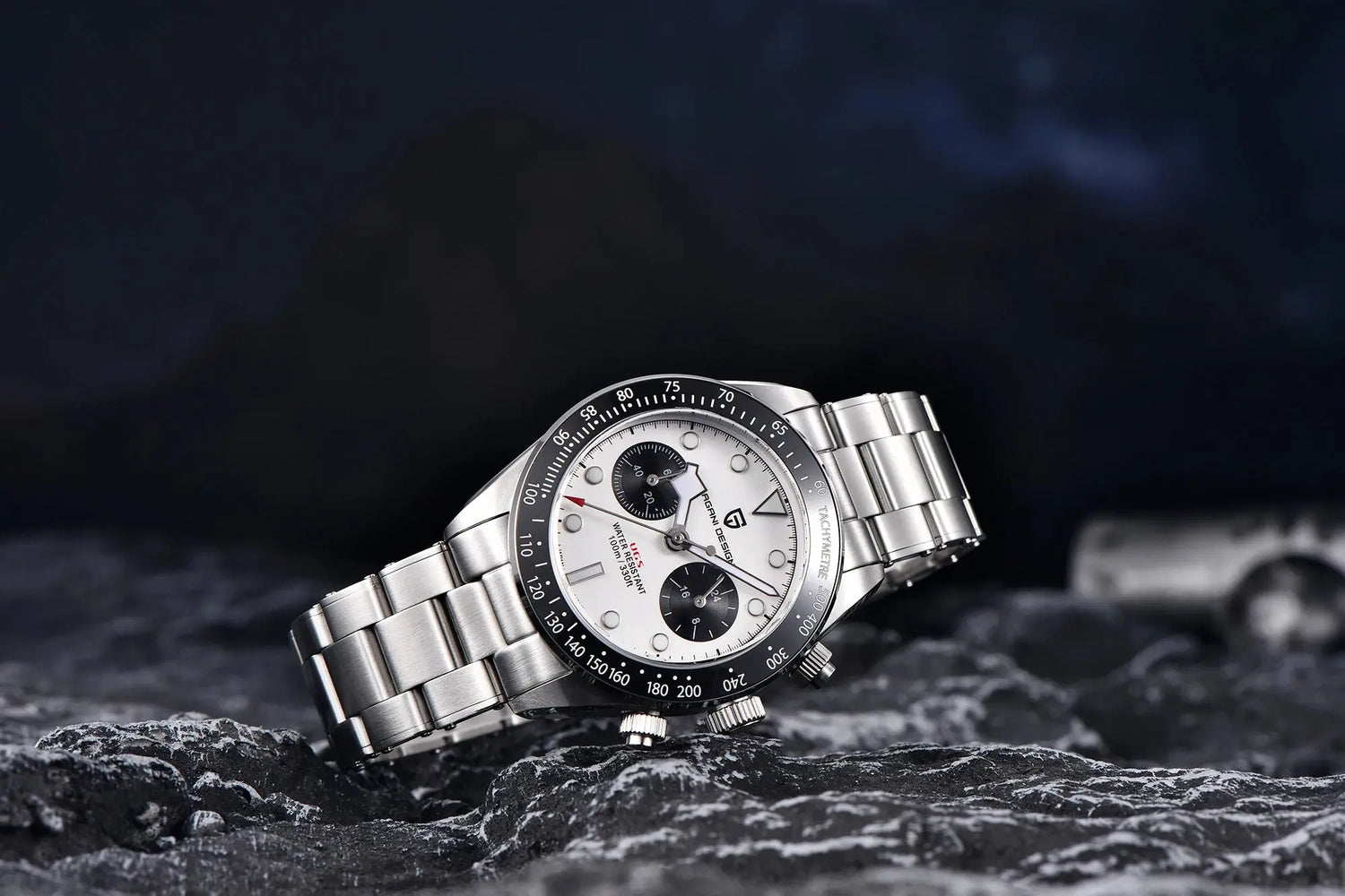 Panda Retro Sport Chronograph Luxury Quartz Watch For Men Sapphire mirror 10Bar Waterproof - Inspirational Watches