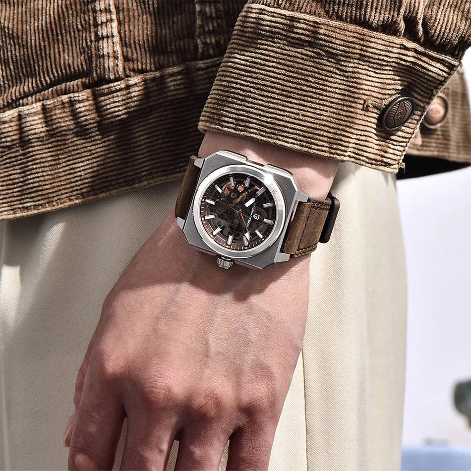PAGANI DESIGN New Hollowed Men Mechanical Watch Top Brand Sapphire Glass Clock Classic Luxury Waterproof Automatic Men&