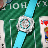 Roulette Sports Style Fashion Night Light Square Watch Inspirational Watches
