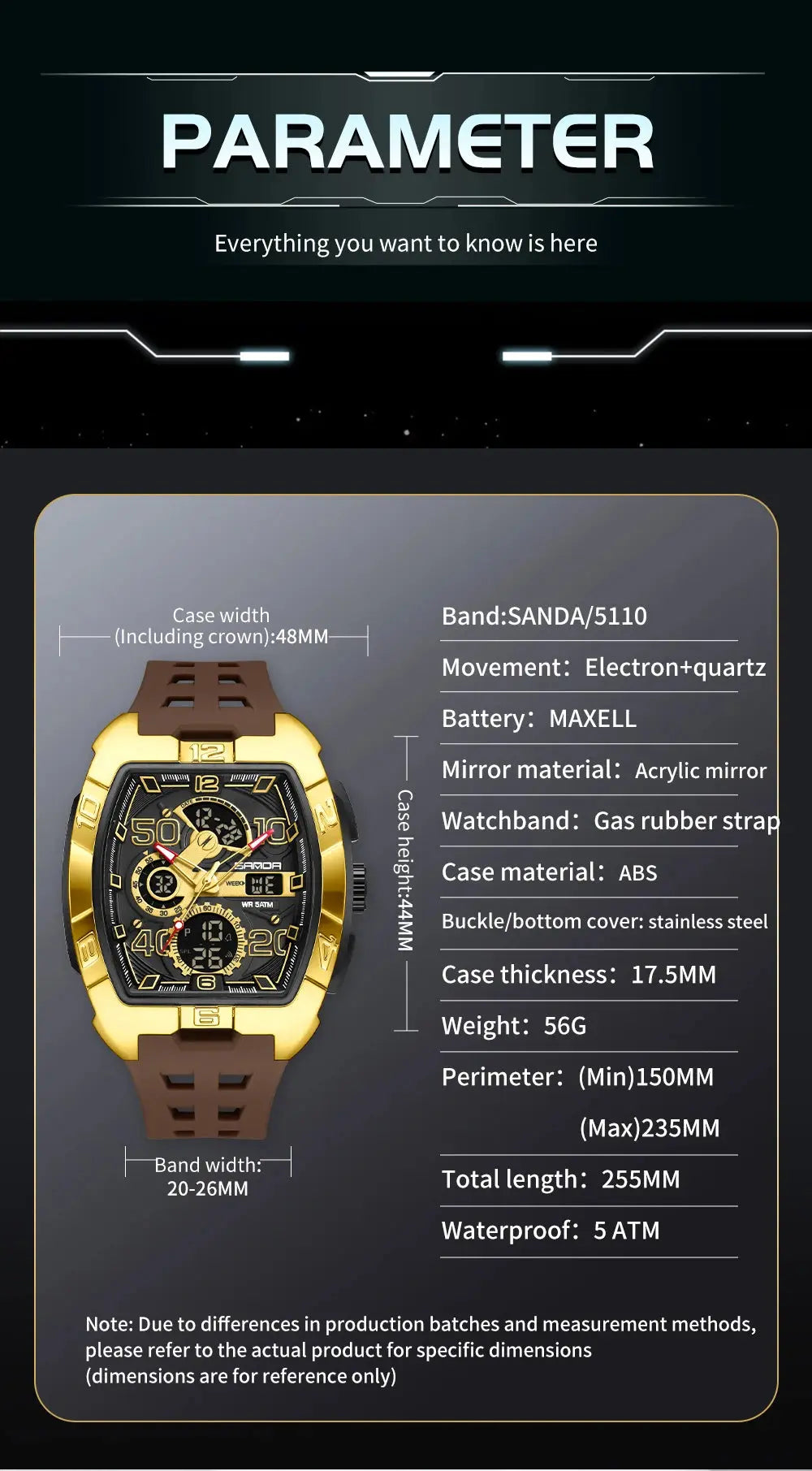 Fashion Chronograph Multi-function Electronic watch - Inspirational Watches