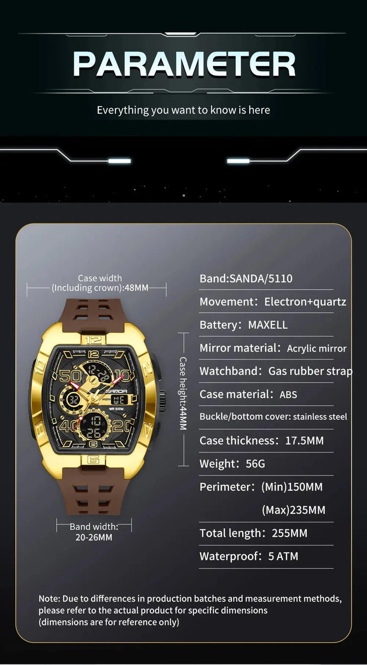 Fashion Chronograph Multi-function Electronic watch - Inspirational Watches