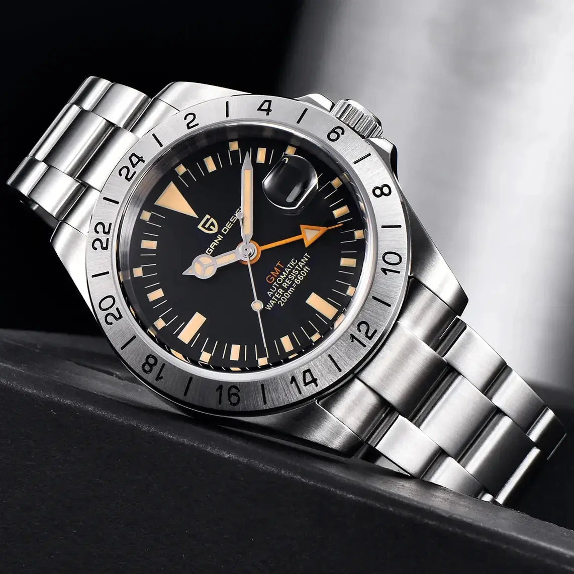 Luxury Automatic Mechanical Wristwatch Stainless Steel Retro 42mm Sapphire Waterproof - Inspirational Watches
