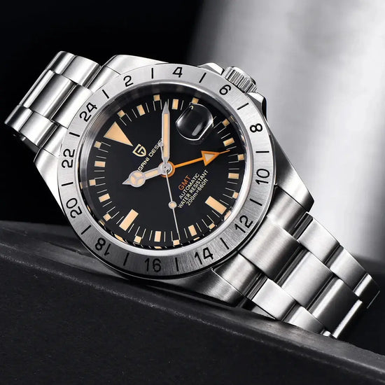 Luxury Automatic Mechanical Wristwatch Stainless Steel Retro 42mm Sapphire Waterproof - Inspirational Watches