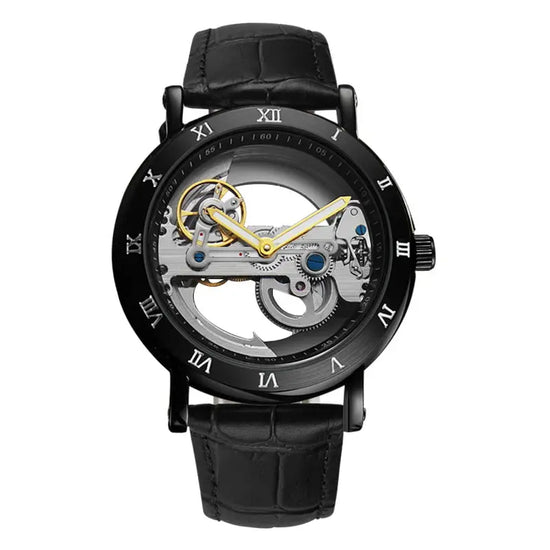 Skeleton Automatic Mechanical Wristwatch Inspirational Watches