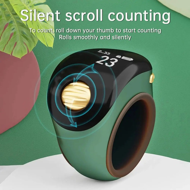 Finger Counter Smart Electronic Digital Finger Ring Tally Counter Time Reminder Bluetooth Vibration Waterproof Counter Inspirational Watches
