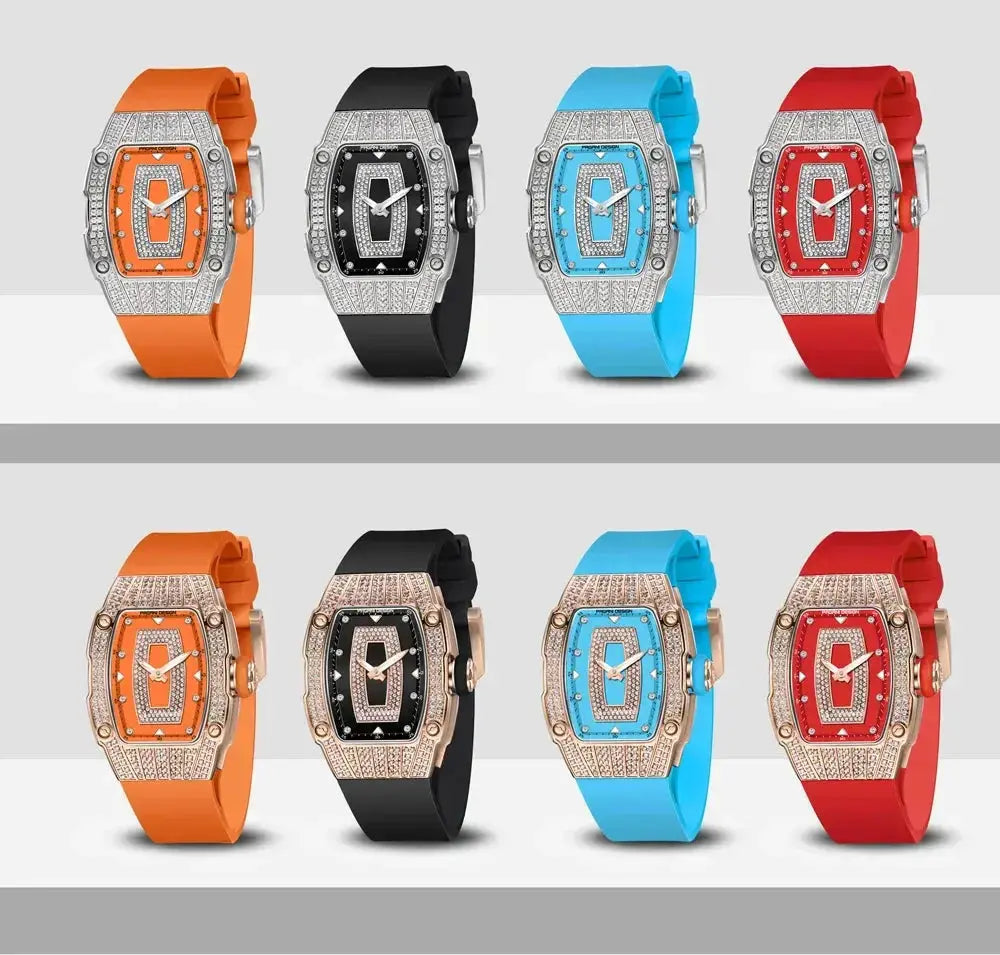 Fashion Women Creative Diamond Inlaid Waterproof Watches - Inspirational Watches