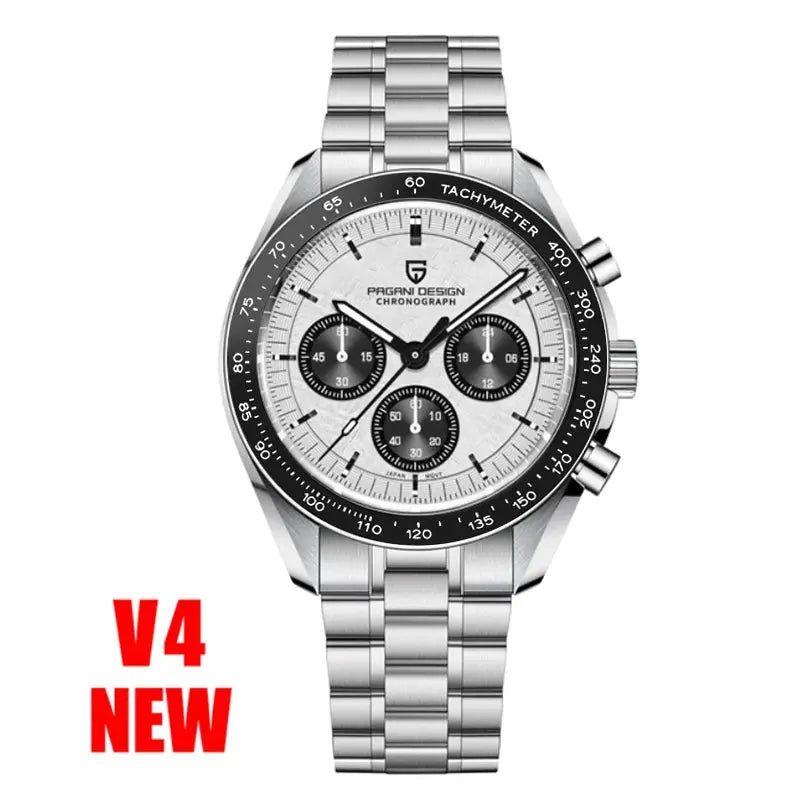 Luxury Business Mens Watches Chronograph AR Sapphire Mirror Waterproof - Inspirational Watches