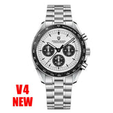 Luxury Business Mens Watches Chronograph AR Sapphire Mirror Waterproof - Inspirational Watches
