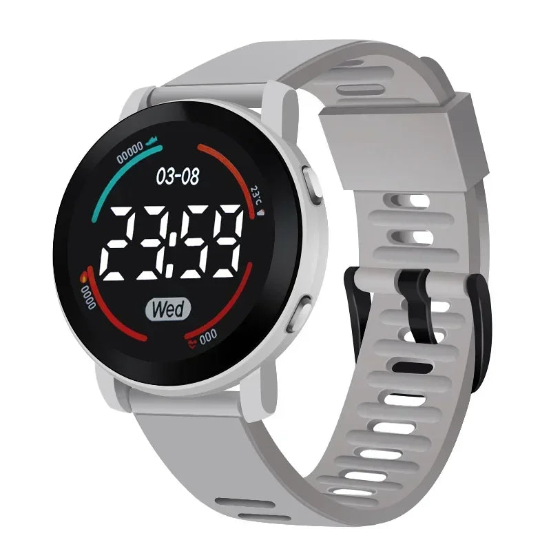 Waterproof LED Digital Luminous Kids Sports Watch Inspirational Watches