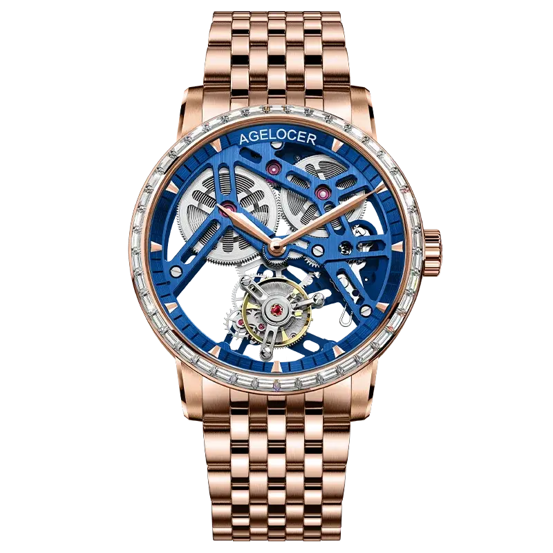 Tourbillon Luxury Skeleton Manual Mechanical Inspirational Watches