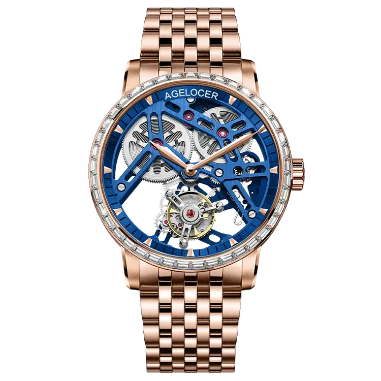 Tourbillon Luxury Skeleton Manual Mechanical Inspirational Watches