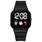 Waterproof LED Digital Kids Sport Watch Silicone Strap Inspirational Watches