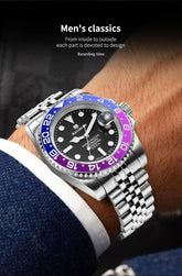 MACARLON Design 2026 New NH35 Mechanical Watch Men 41mm Sapphire Glass Luminous Stainless Steel 300M Waterproof Automatic Watch Inspirational Watches