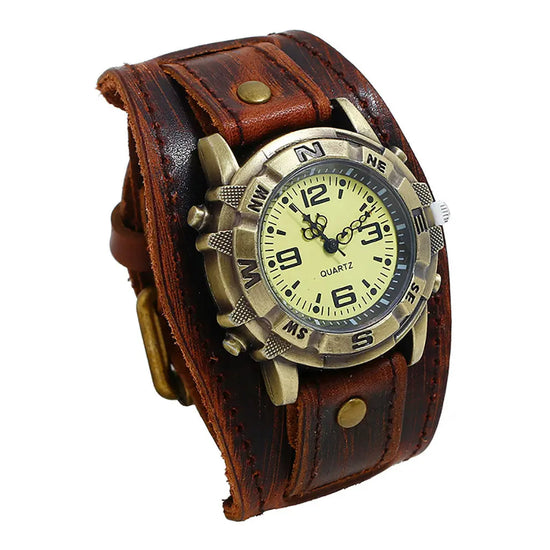 Vintage Wristwatch Fashion Pin Buckle Leather Strap - Inspirational Watches