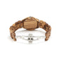 Diamond & Natural Wood Gold Dial Watch Ladies Inspirational Watches