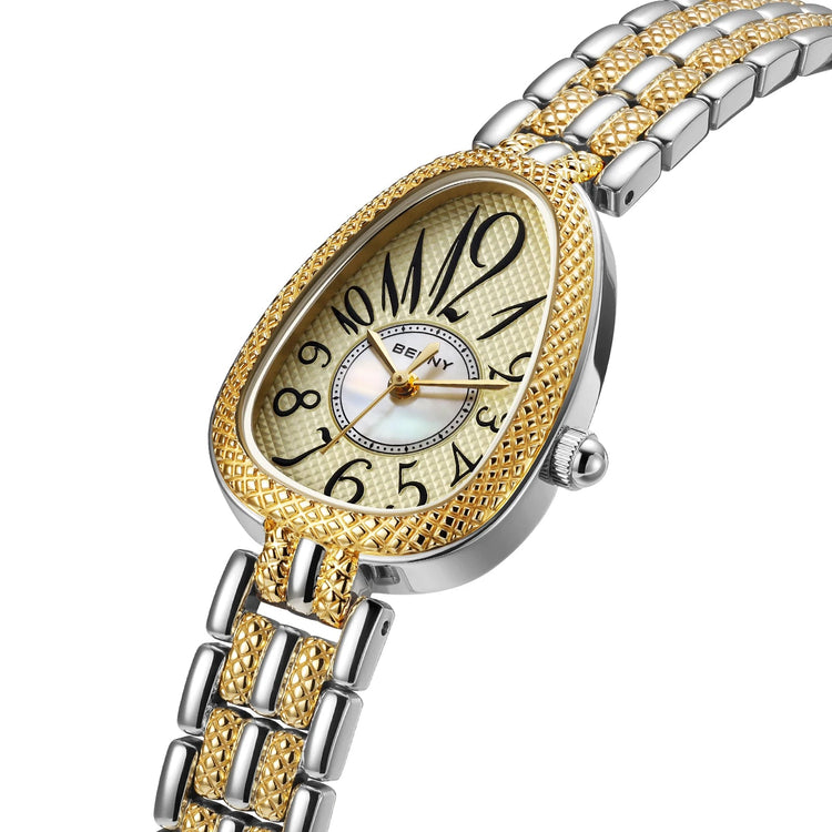 BERNY Snake-shaped Watch for Women Quartz Miyota 2035 Fashion Jewelry Bracelet Silver Gold Ladies Wristwatch Luxury Gift Watches Inspirational Watches