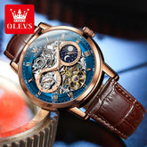 Skeleton Moon Phase Automatic Tourbillon Watch Inspirational Watches