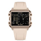 SANDA 6273 Wristwatch Square Dual Time Man Electron Analog Watch for Men Women Waterproof Count Down Timer Digital World Time Inspirational Watches