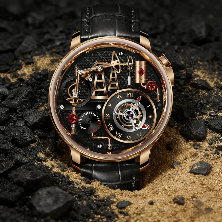 Button Oil Pump Swiss Quartz 762 Movement Sapphire - Inspirational Watches