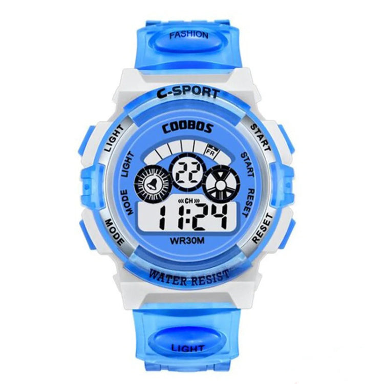 Multifunctional Kids Electronic Watch Color Luminous Dial Life Waterproof Inspirational Watches
