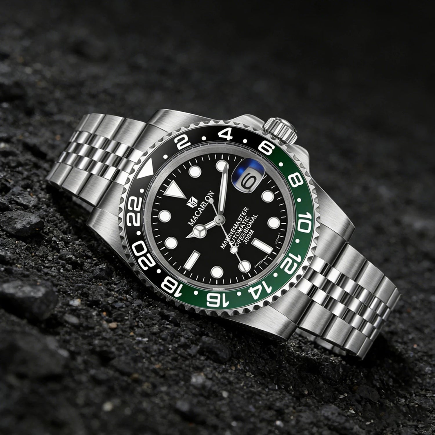 MACARLON Design 2026 New NH35 Mechanical Watch Men 41mm Sapphire Glass Luminous Stainless Steel 300M Waterproof Automatic Watch Inspirational Watches