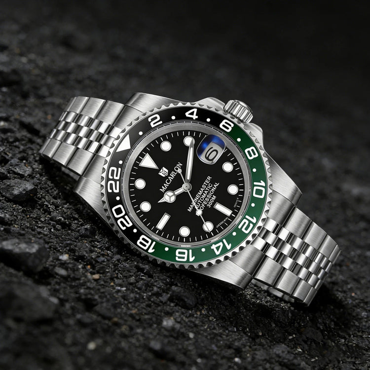 MACARLON Design 2026 New NH35 Mechanical Watch Men 41mm Sapphire Glass Luminous Stainless Steel 300M Waterproof Automatic Watch Inspirational Watches