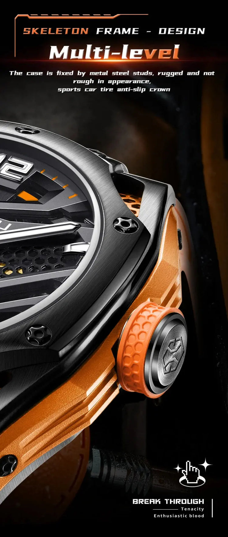 Hollow out Automatic Men&