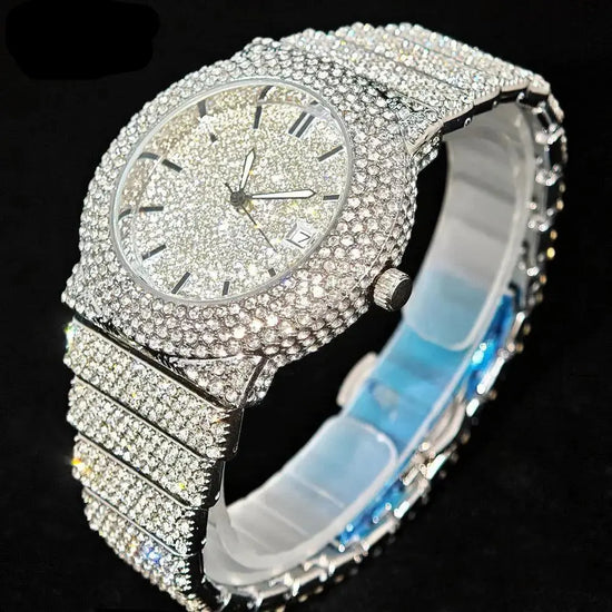 Iced Out Watch Fashion Hip Hop Full Diamond - Inspirational Watches