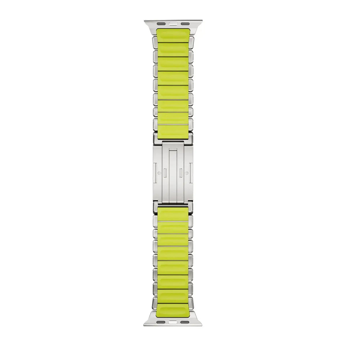 Titanium and Silicone Apple Watch Strap