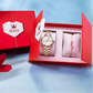 Faceted Dial Women’s Quartz Watch
