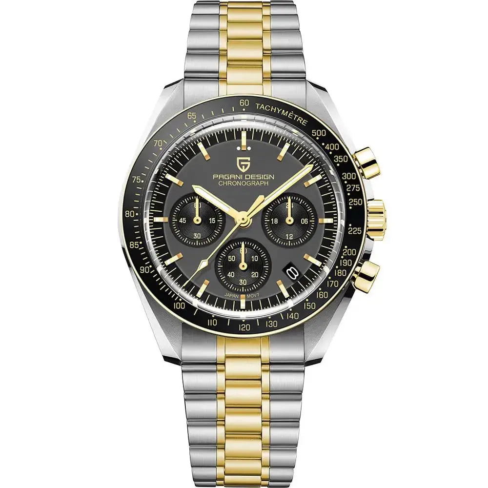 Luxury Business Mens Watches Chronograph AR Sapphire Mirror Waterproof - Inspirational Watches