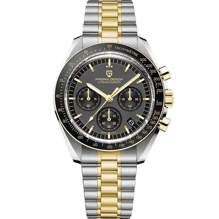 Luxury Business Mens Watches Chronograph AR Sapphire Mirror Waterproof - Inspirational Watches